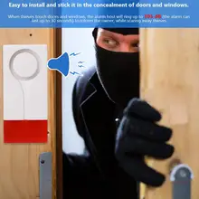 MR-18R беспроводной пульт дистанционного управления дверной Вибрационный магнитный голосовой сигнал с звуком и светом