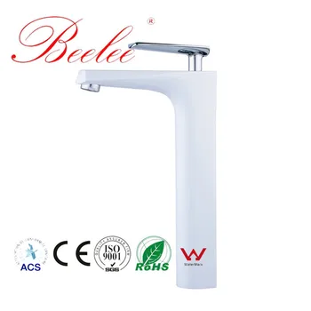 

Vintage White And Chrome Mixer sink Tap Basin Faucet for washroom Nordic Bathroom Faucet Modern Single Hole Tap For Hotel Bar