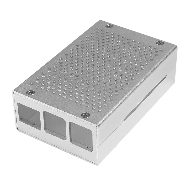 Алюминиевый Чехол для Raspberry Pi 4 3 металлический чехол + винты Корпус радиатора