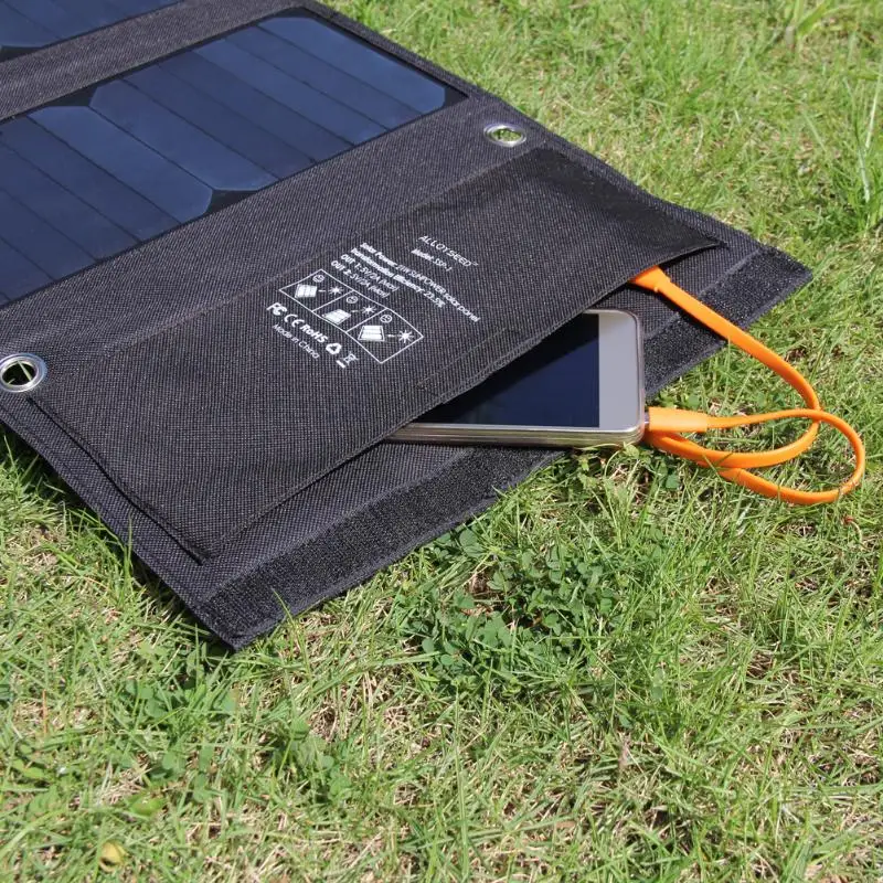 SunPower 21 Вт двойной USB выходной порт солнечное зарядное устройство 5 в 2 а