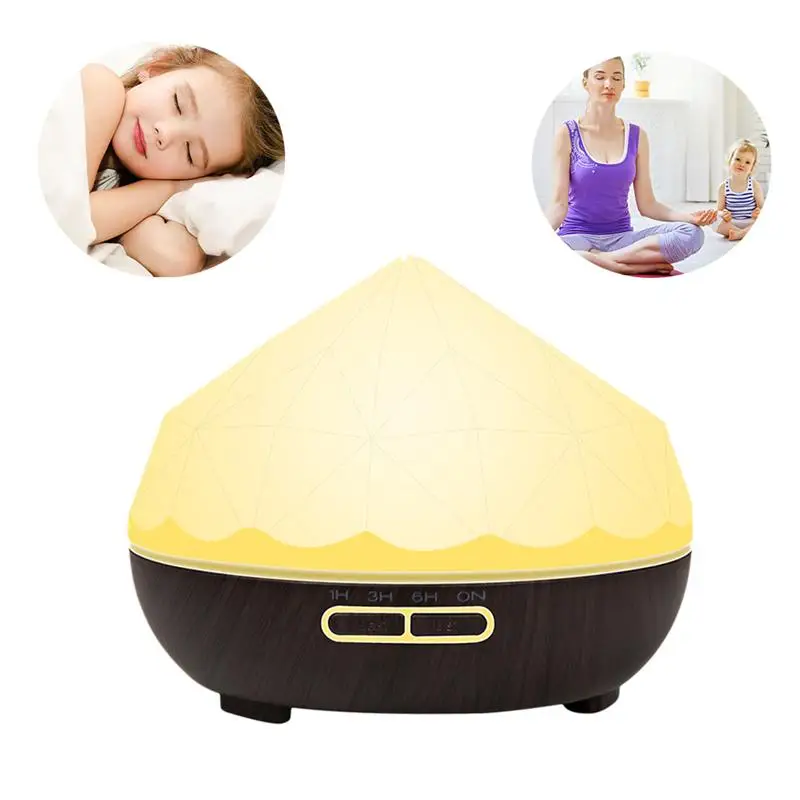

300ml Wooden Electric Aroma air diffuser Ultrasonic air humidifier Essential oil Aromatherapy cool mist maker for home UK Plug