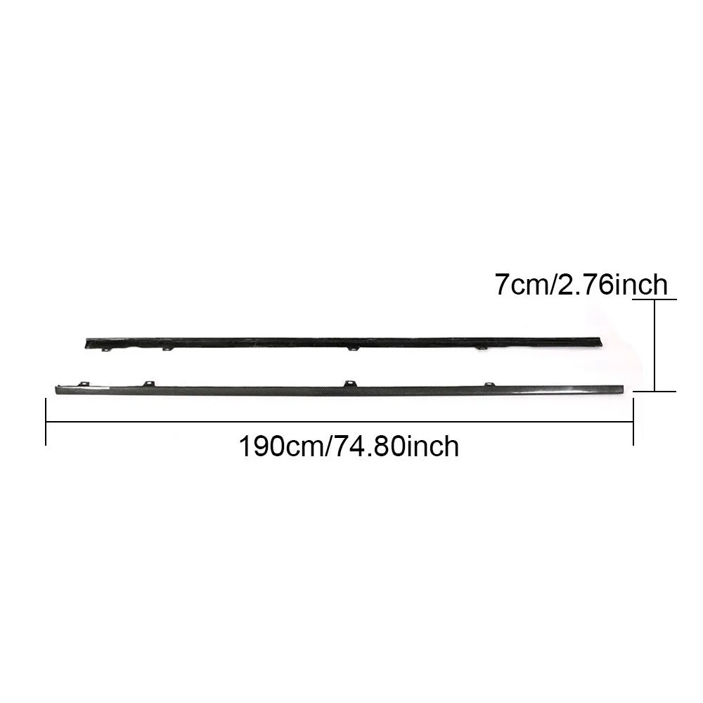 Боковые юбки для автомобиля для Фольксваген Гольф 7,5 R-Line карбоновые боковые юбки удлиненные губы