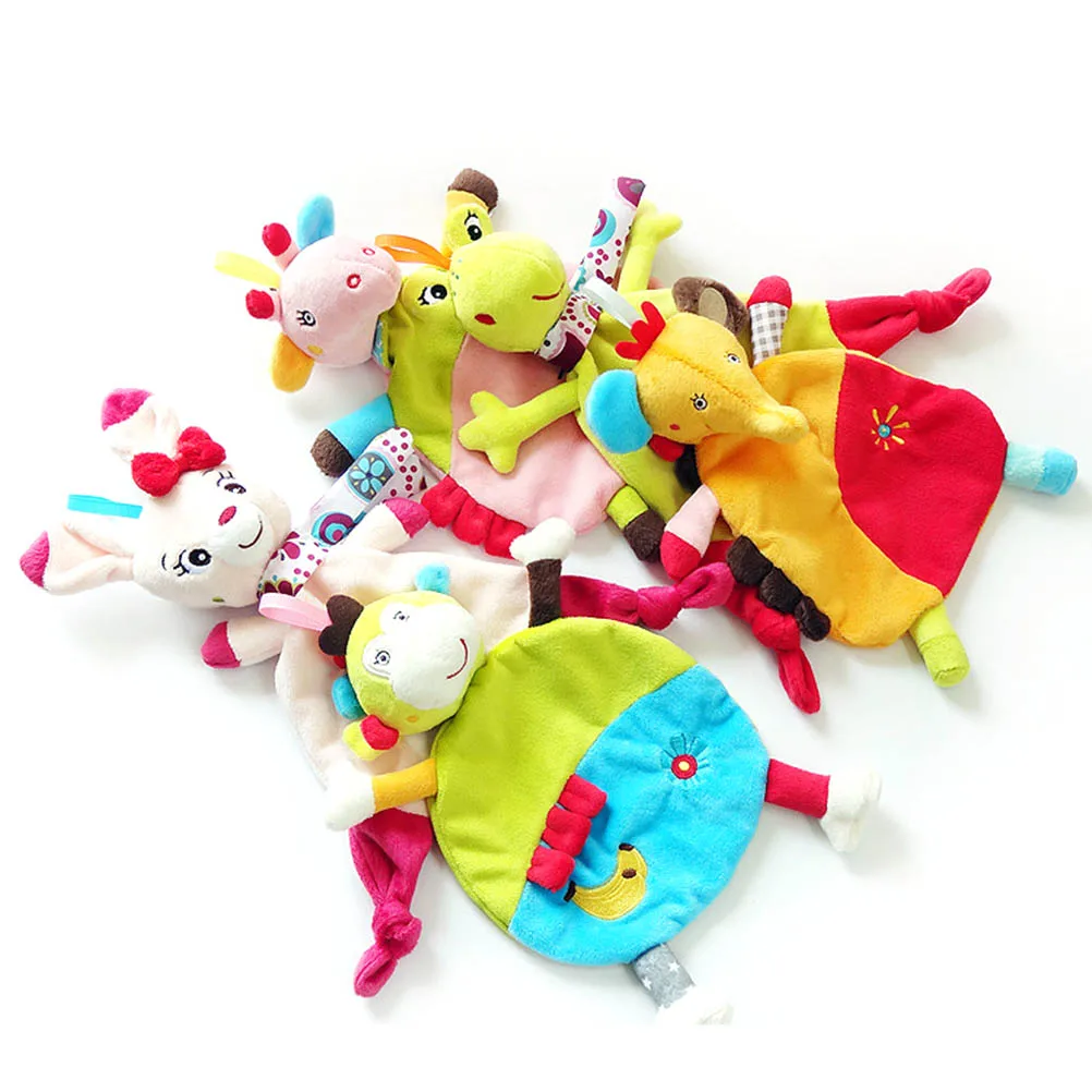 

Baby Animal Comfort Appease Towel Newborn Infant Teether Chew Toys for children Teether Developmental Baby Towel Dropshipping