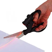 Лазерные ножницы прямые линии резки ткани дома обёрточная Бумага Ремесло направляемая ткань шьет быстро бумажные ножницы подарок с батареей