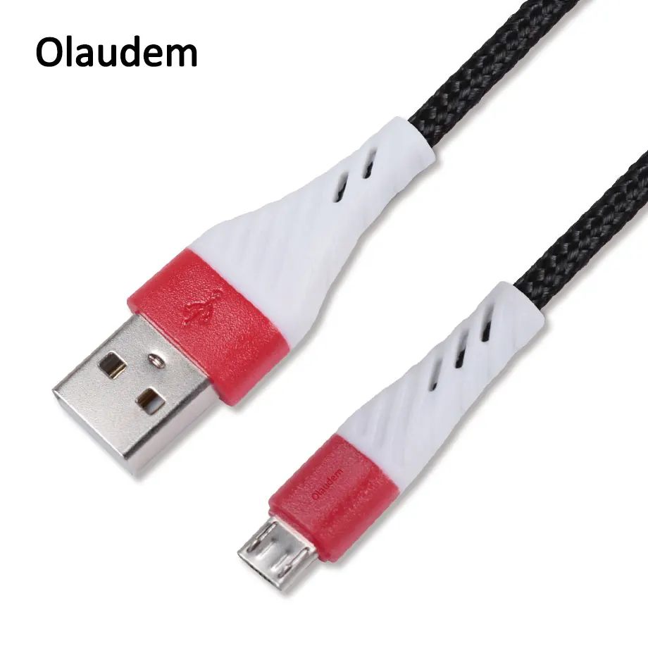 Olaudem Mobile Phone Cables Nylon Braided Cable Micro USB Android Data Cord For Charging The CB168 | Мобильные телефоны и