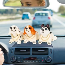 Авто качающаяся голова игрушка освежитель воздуха автомобиля украшения качающаяся голова кукла интерьерные аксессуары автомобиль-Стайлинг автомобиля Приборная панель кивающая собака
