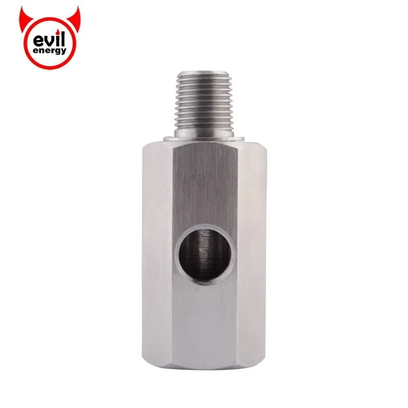 

evil energy Oil Pressure Sensor Tee To NPT Adapter Metric Adapter Turbo Supply Feed Line Gauge 1/8" NPT Female To 1/8"NPT