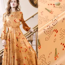 Цифровой струйный Шелковый ткань сатин-стрейч 19 мм шторы Платье рубашка для карнавала в Рио на заказ платье из шелковой ткани Ткань