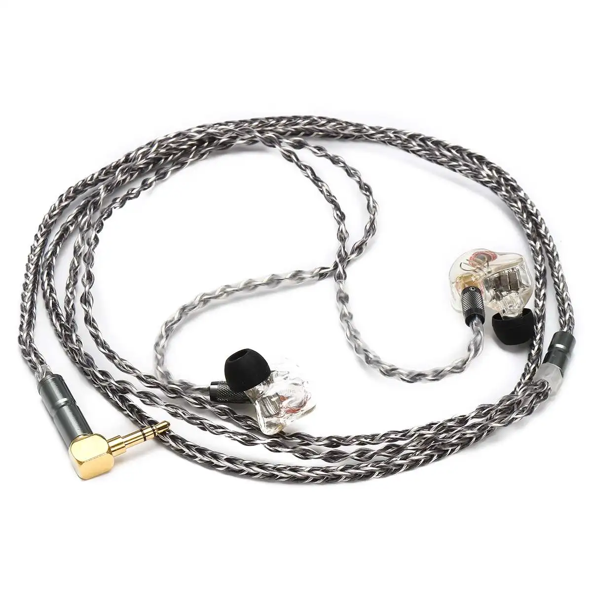 BGVP DM6 5BA IEM в ухо наушники Audiophile HiFi мониторы Внутриканальные наушники MMCX 6N 8 жильный кабель