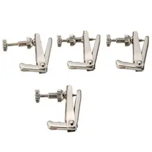4pcs Copper Nickel Alloy Silver Violin Tuner Fine Tuners Spinner String Adjuster Violin Accessories for 3/4 4/4 Violin 4pcs Copper Nickel Alloy Silver Violin Tuner Fine Tuners Spinner String Adjuster Violin Accessories for 3/4 4/4 Violin