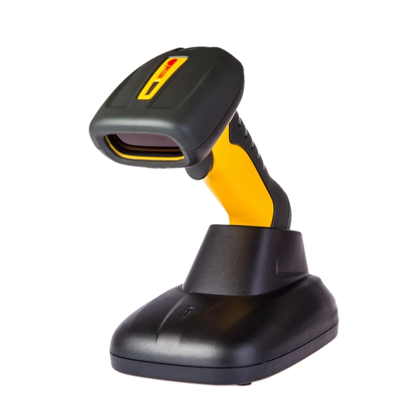 Nt-1205 2D Qr رمز بلوتوث Barocde ماسحة اللاسلكية الباركود ماسحة بار قانون القارئ ل مستودع مع شاحن حامل