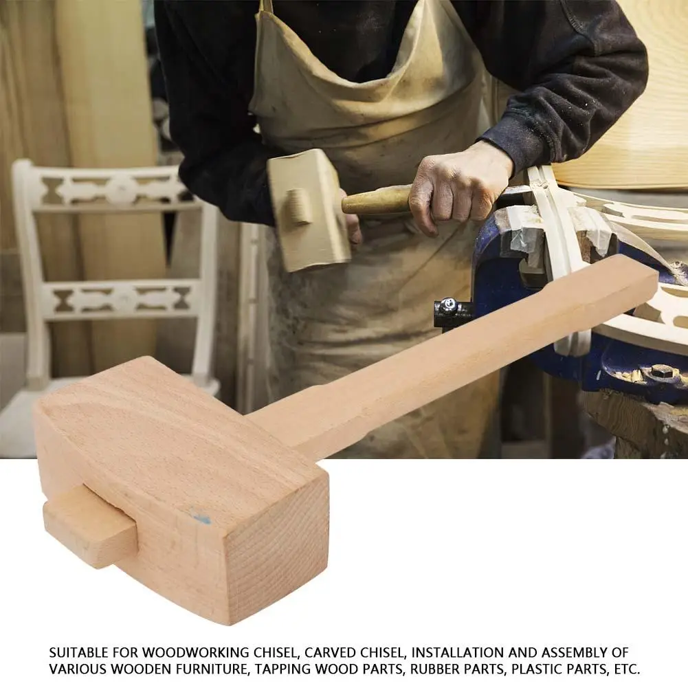 

Professional Carpenter Wooden Hammer Wood Tapping Woodworking Tool