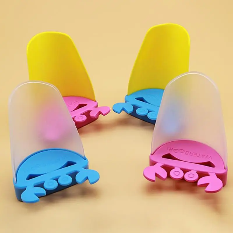 Kids Hand Washing extender Silicone Faucet Extender Baby Tubs Kids Rubber Bathroom Sink crab design Water Reach Faucet sink
