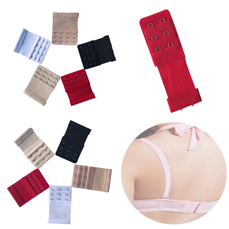 

For Women Bra Extension Strap Popular 2/3/4Hooks Bra Extender 1PC Underwear Accessories Belt Buckle Adjustable Elastic