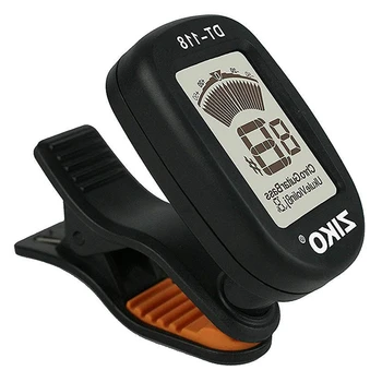 

Clip-On Tuner For Guitar,Ukulele,Bass,Violin,Mandolin,Banjo,Chromatic Tuning,Large Clear Colorful Lcd Display,Calibr New Ziko