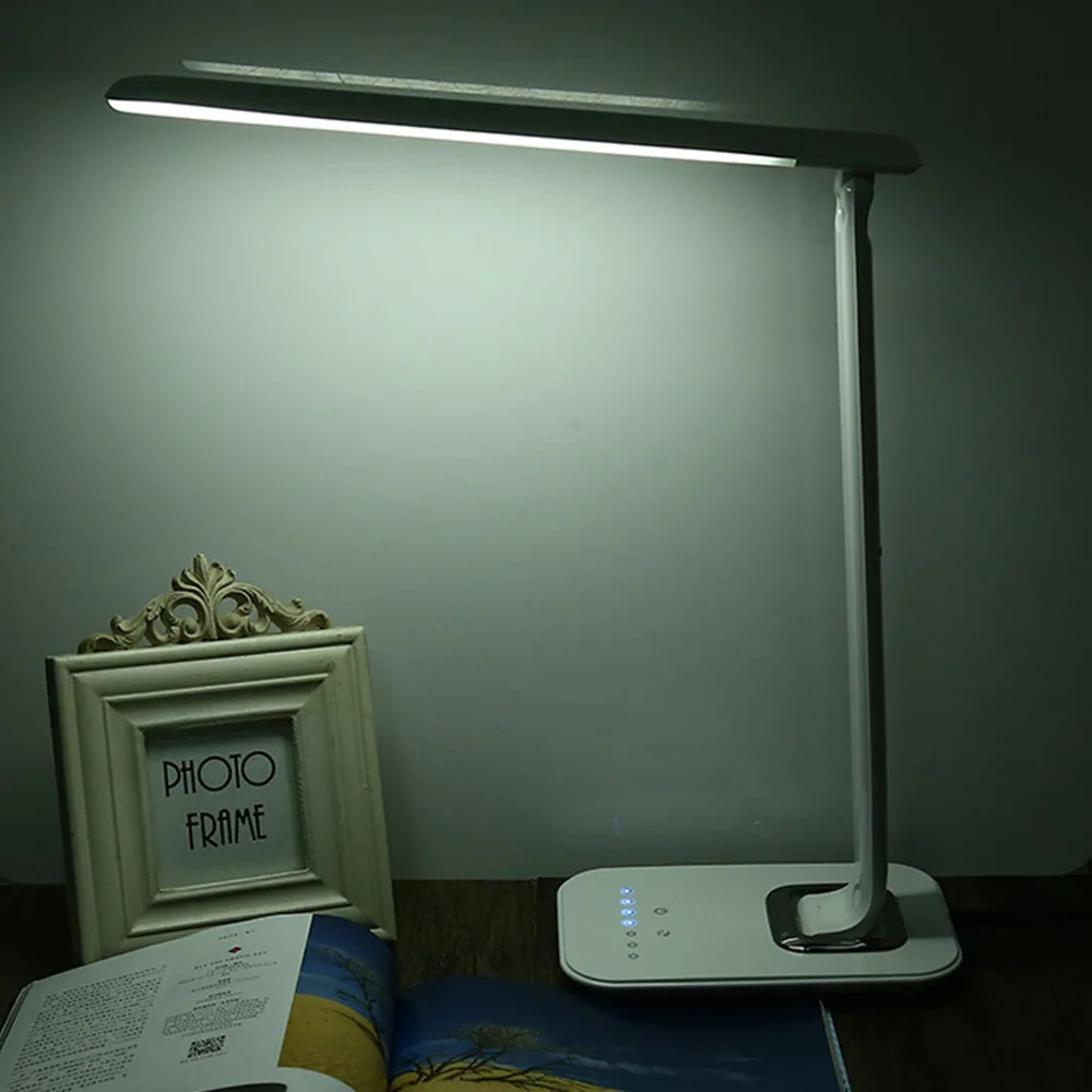

1000lm 12w Dimmable Led Book Light Eye Care Led Desk Lamp Touch Sensor Foldable Led Night Light Multifunction Office Led Lamp