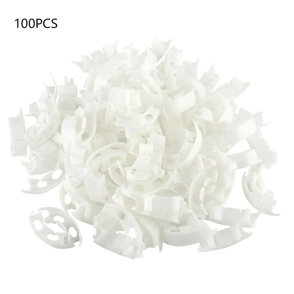 

100PCS Tomato Plants Vine Seedling Clamp Reinforced Clips Fruit Planting Anti-bending Clips