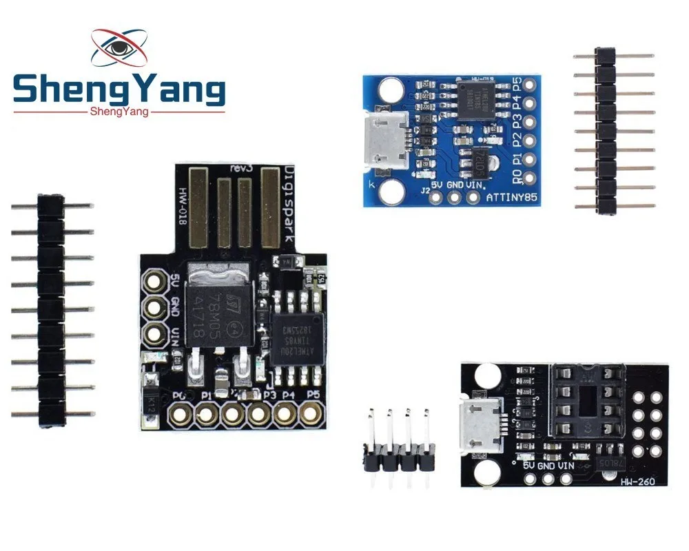 

ShengYang 1PCS GY Digispark kickstarter miniature minimal development board ATTINY85 module for Arduino usb Attiny85-20pu DIP