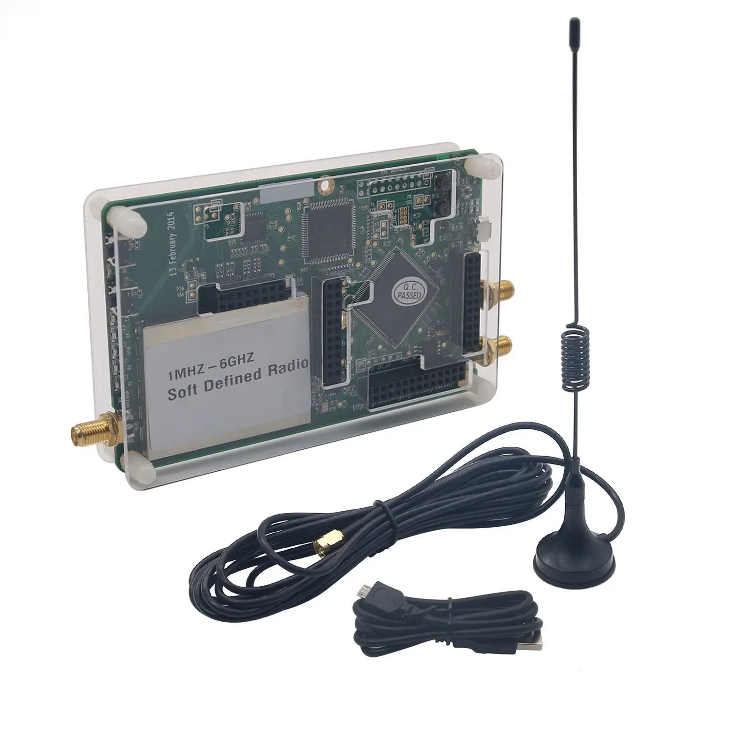 

1MHz to 6GHz Software Defined Radio Platform Development Demo Board kit RTL SDR Dongle Receiver Ham
