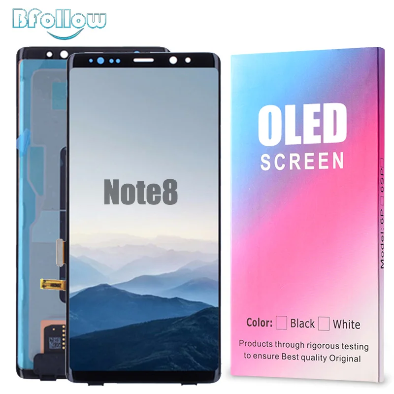 

BFOLLOW AMOLED for Samsung Galaxy Note 8 AAA Original Screen Display Digitizer Assembly LCD Replacement Frame Sticker