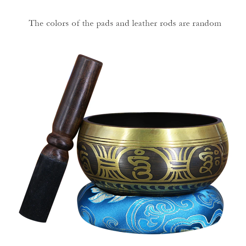 

Tibetan Singing Bowl Copper Buddha Sound Bowl Yoga Religion Singing Bowl Belief Home Decoration 150mm