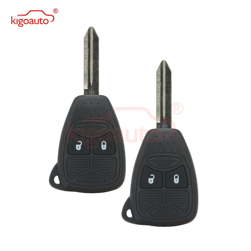 

Kigoauto 2pcs for Chrysler Dodge 300C Calibre Nitro Voyager Remote head key 2 button 434Mhz 04589318AC
