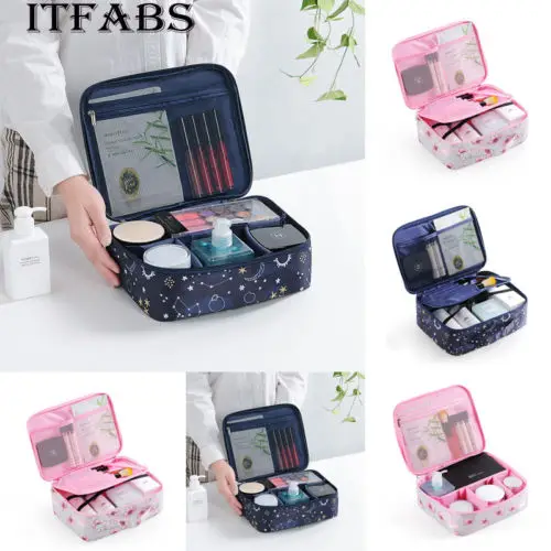 

Professional Large Make Up Bag Vanity Case Cosmetic Nail Tech Storage Beauty Box