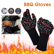 4 цвета силиконовые экстремальные термостойкие высокотемпературные Цельсия огнестойкие перчатки для микроволновой печи барбекю перчатка для готовки на гриле