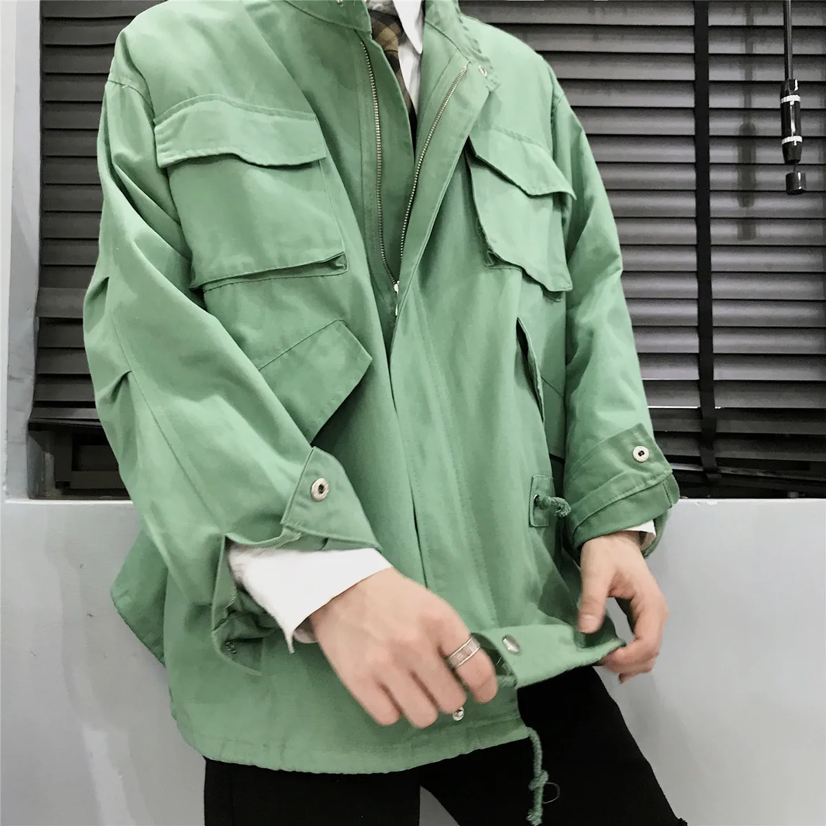 Осень и зима новый бутик мужской простой теплый Молодежный Дикий Бизнес Свободные Повседневная куртка хлопок одежда мода большой размер