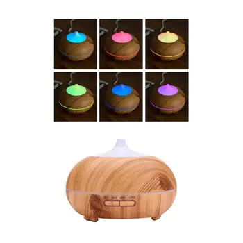 

Colors LED Light Wood Grain Ultrasonic Humidifier Essential Oil Diffusers Portable Mist Maker Diffuser with Air Purifiers