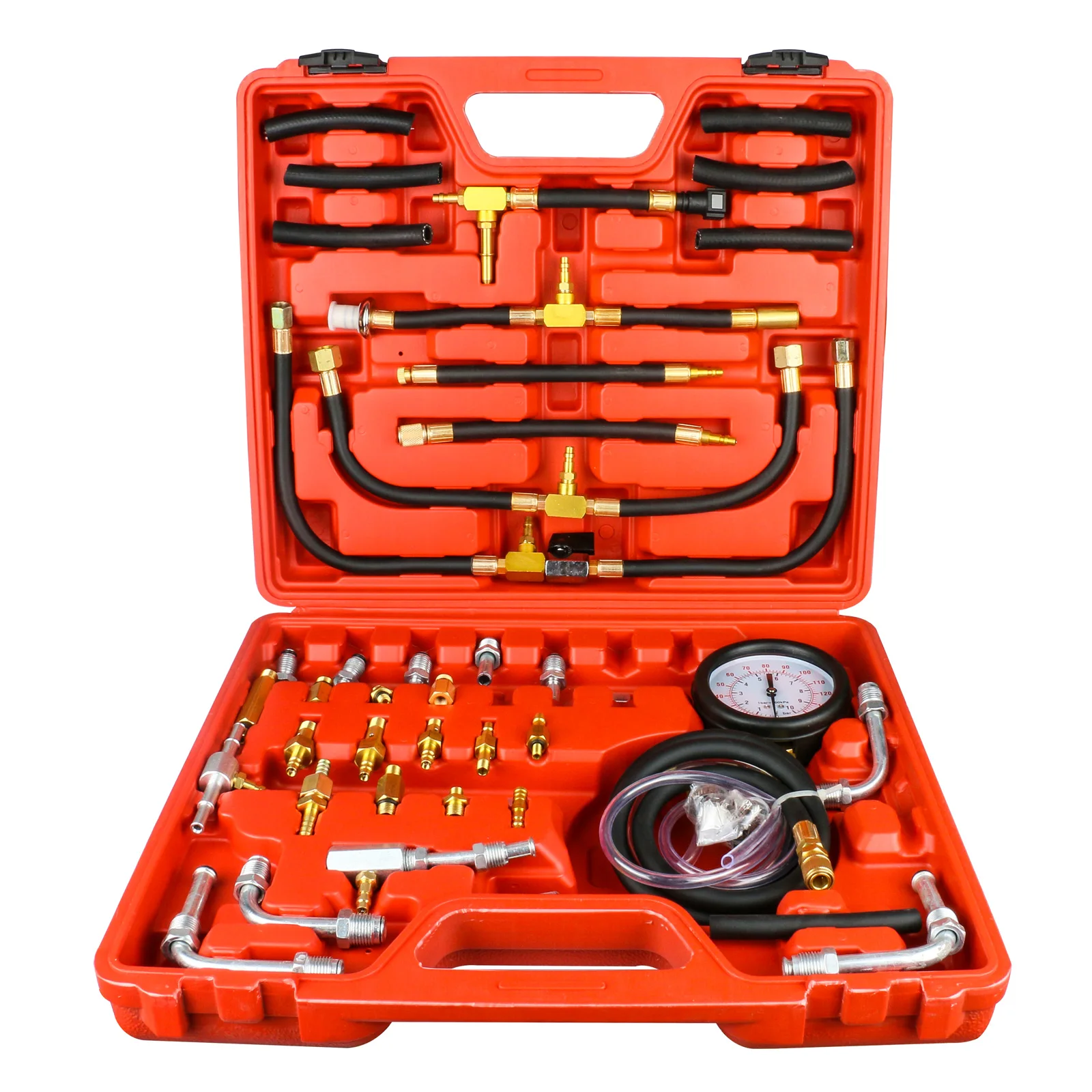 

TU-443 Car Fuel Diesel Pressure Tester Gasline Injector Pump Pressure Gauge 140PSI 10Bar Automotive Manometer