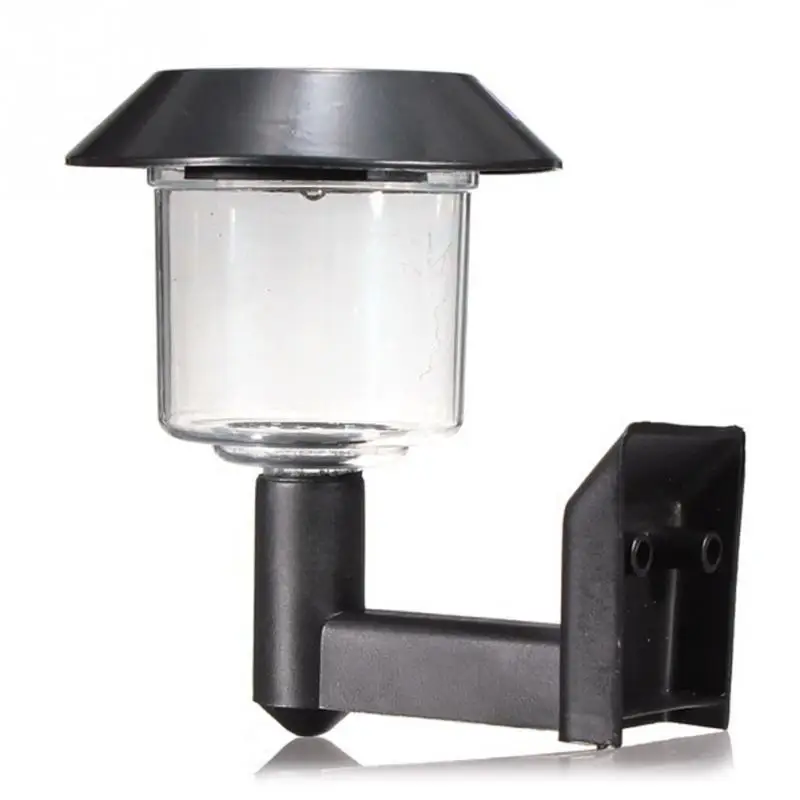 Автоматический светильник с датчиком 2 V/60mA, солнечная панель, экологичный домашний светодиодный светильник, простой в использовании, пластиковая Солнечная настенная деревянная лампа#1025