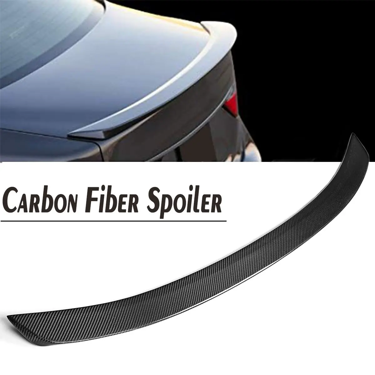 

Carbon Fiber Material F Sport Style Rear Trunk Wing Spoiler Lid Fit For Lexus GS350 GS450H 2013 2014 2015 2016 2017