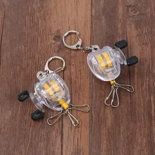 Рыболовный брелок Рыболовная катушка брелок выдвижной стальной провод ремень муха с зажимом замок Пряжка рыболовные снасти аксессуары