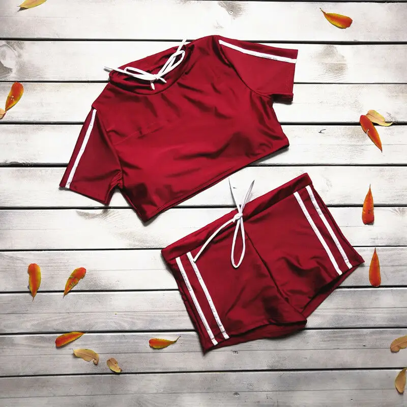 

2 Pieces Women Short Sleeve Tank Top Short Pant Tracksuit Set Sports/Gym/Yoga Suit Sports Style Monokini Summer Female Outfit