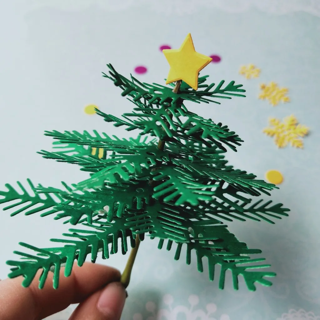 3D трафареты для рождественской елки DIY штамп скрапбукинга/фотоальбома