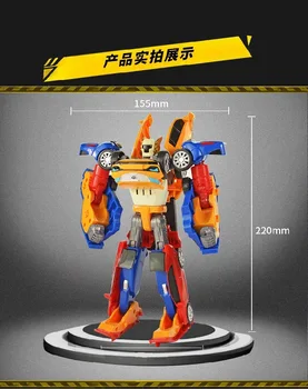 

Tobot Robot 3 in 1 Transformation Toys Deformation Action Figure Merge Car Children Cartoon Animation Model Set