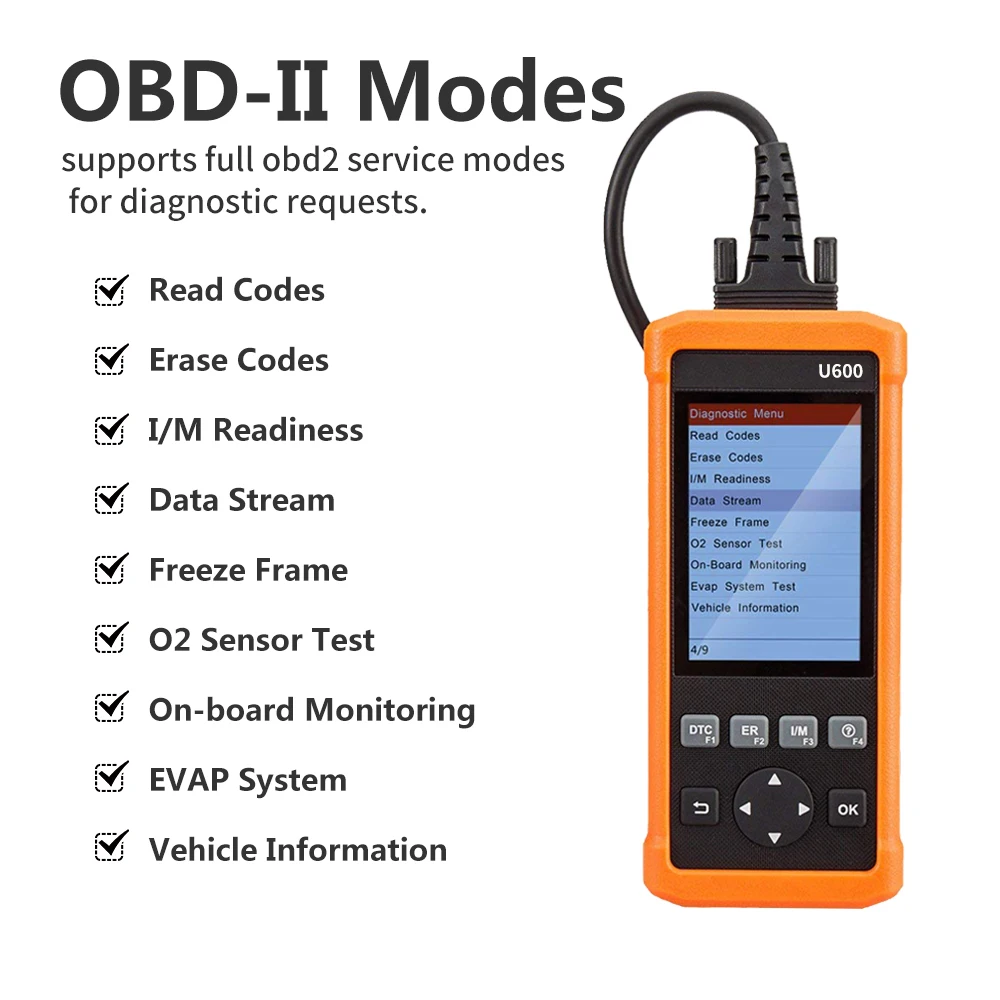 Запуск X431 CReader U600 OBD2 Автомобильный сканер ODB2 автомобильный диагностический