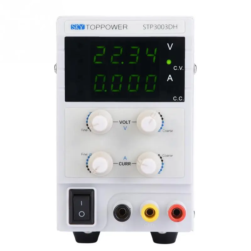 

STP3003DH 4 LED High Accuracy DC Regulated Power Supply 0-30V 0-3A 110/220V Switch Stabilizer