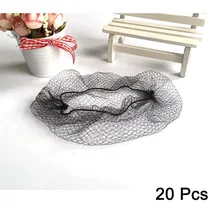 20 шт. Hairnet Невидимый парик DIY работа эластичные женские украшения Hairnet фиксация ультра-тонкая сетка