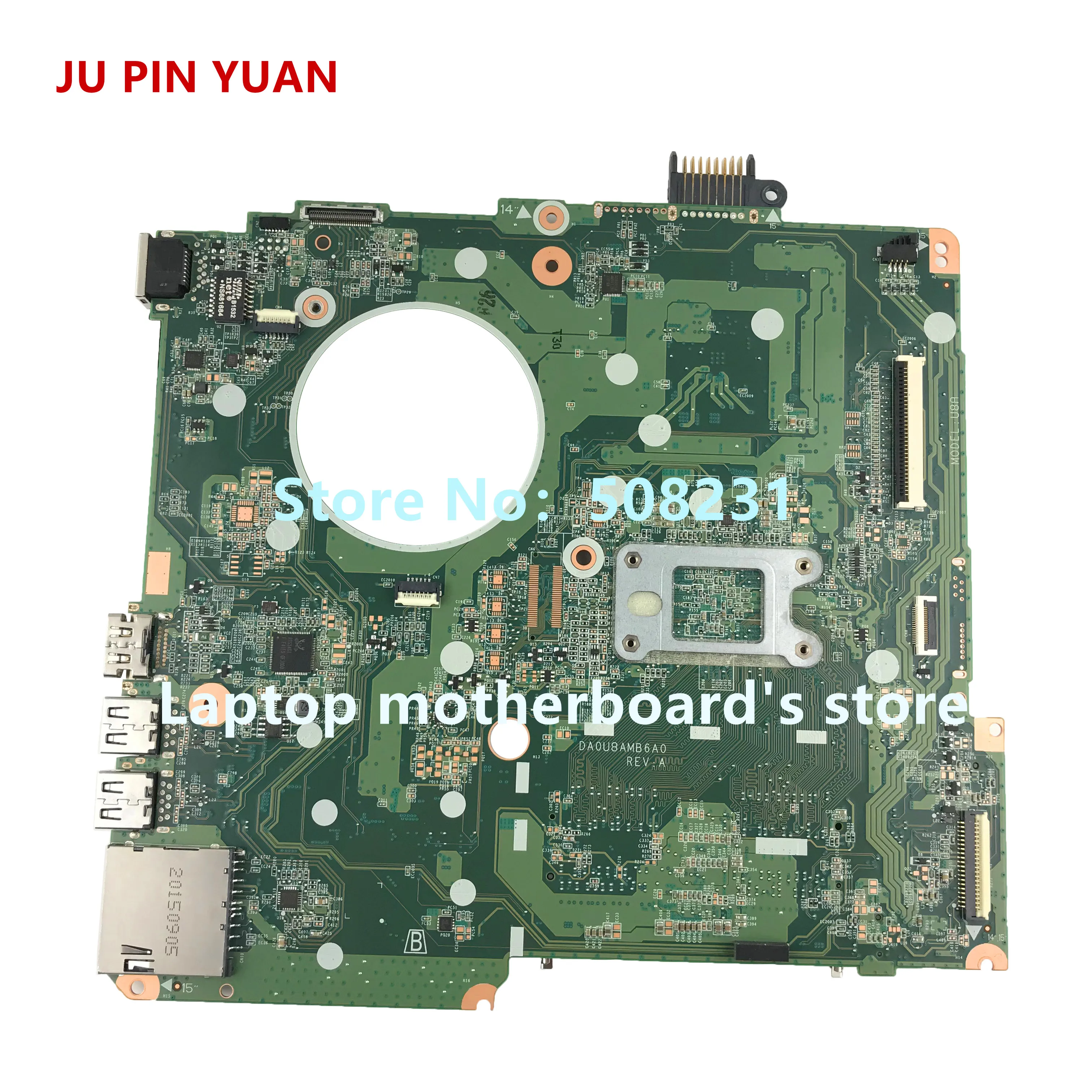 HAOSHIDENG 828164 601 001 DA0U8AMB6A0 плата для hp Pavilion 15 F F289NR Материнская ноутбука CelN2840 полностью