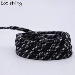 Coolstring 6 мм Fat Tri-color Six-twill круглые шнурки шнурок талии свитер шляпа веревка Bootlaces Кемпинг Полиэстеровые туфли Шнурки