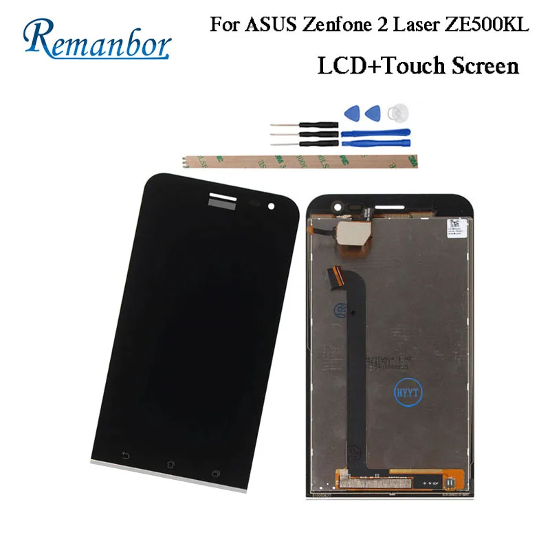 

Remanbor For ASUS Zenfone 2 Laser ZE500KL LCD Display Touch Screen For ASUS Zenfone 2 Laser Repair Parts Digital Accessory +Tool