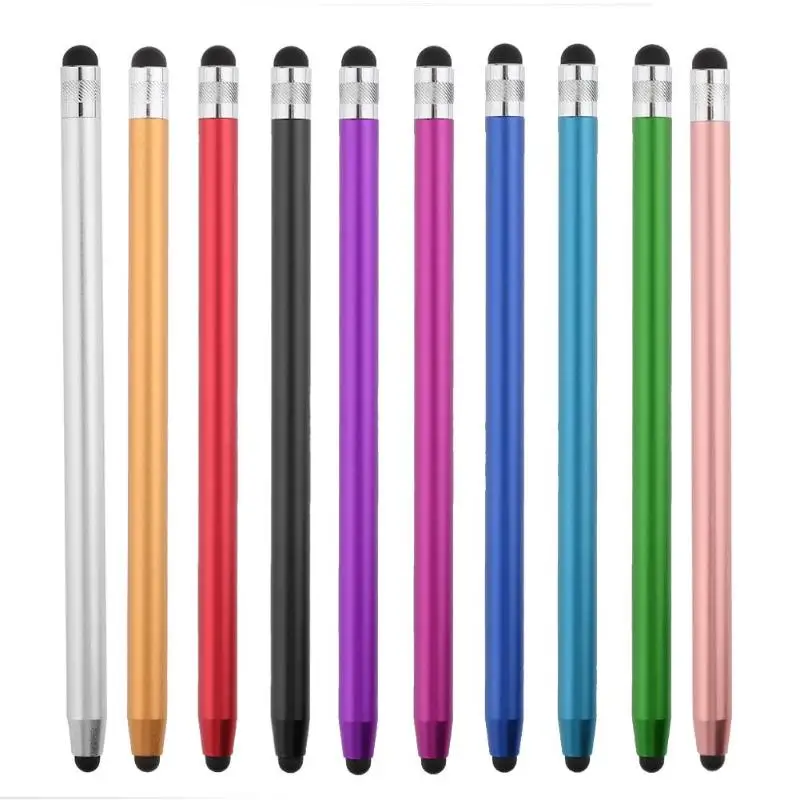 

WK128 14cm Touch Screen Drawing Pen 10-Colors Round Dual Tips Capacitive Stylus for Phone iPad Smart Phone Tablet PC Computer