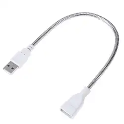 USB мужчин и женщин Расширение светодиодный фонарь, адаптер кабель металл гибкая трубка
