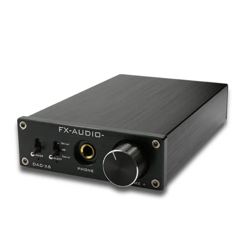 

Nfj&Fxaudio Fx-Audio Dac-X6 Mini Hifi 2.0 Digital Audio Decoder Dac Input Usb/Coaxial/Optical Output Rca/ Amplifier 24Bit/96Kh