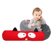 Мультфильм кроватки бампер охранники хлопок лайнер мульти-функциональная ножка Подушка Коляска Подушка для ребенка сна безопасности Детская кроватка Ruffle