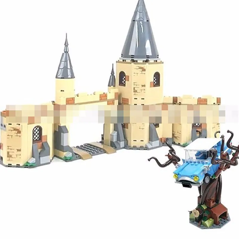 

New Plastic Block Bole 11005 Harley Baud Series Hogwarts City Gate And Strike Willow With Fund Assembling Toys 789pcs