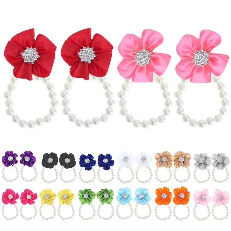 

Newborn Infant Shoes Mini Flower Foot Crib Foot Anklet Chain Accessories