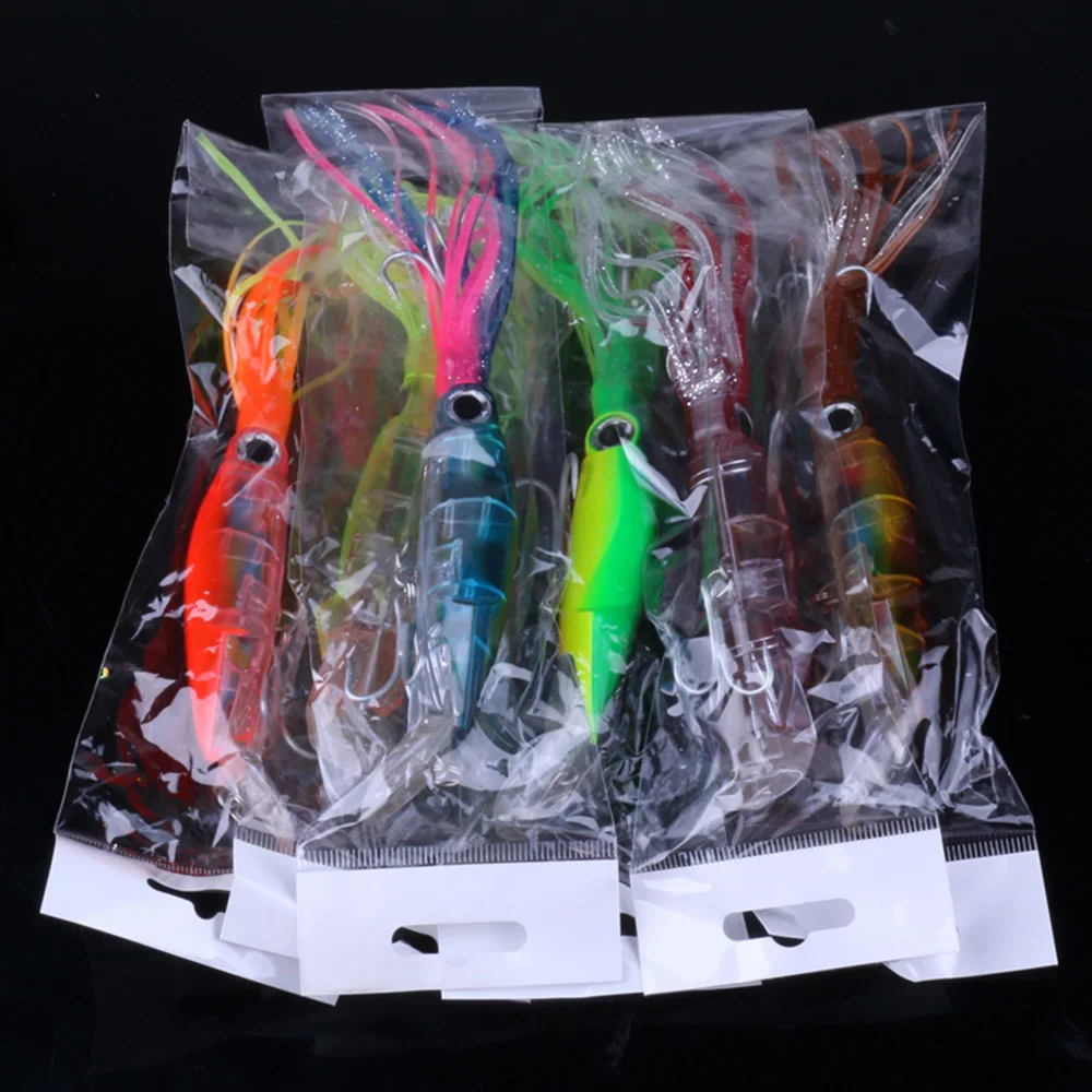 14cm / 40g Bionic Squid Baits Artificial Fishing Lures Hard Squid
